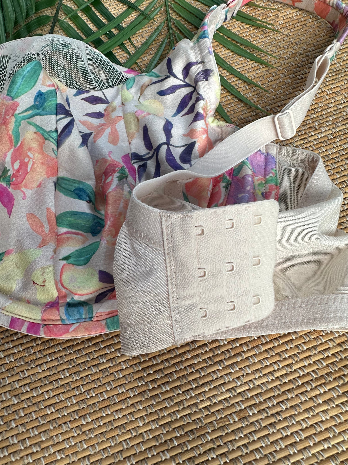 Floral Soft Cup Plus Size Bra