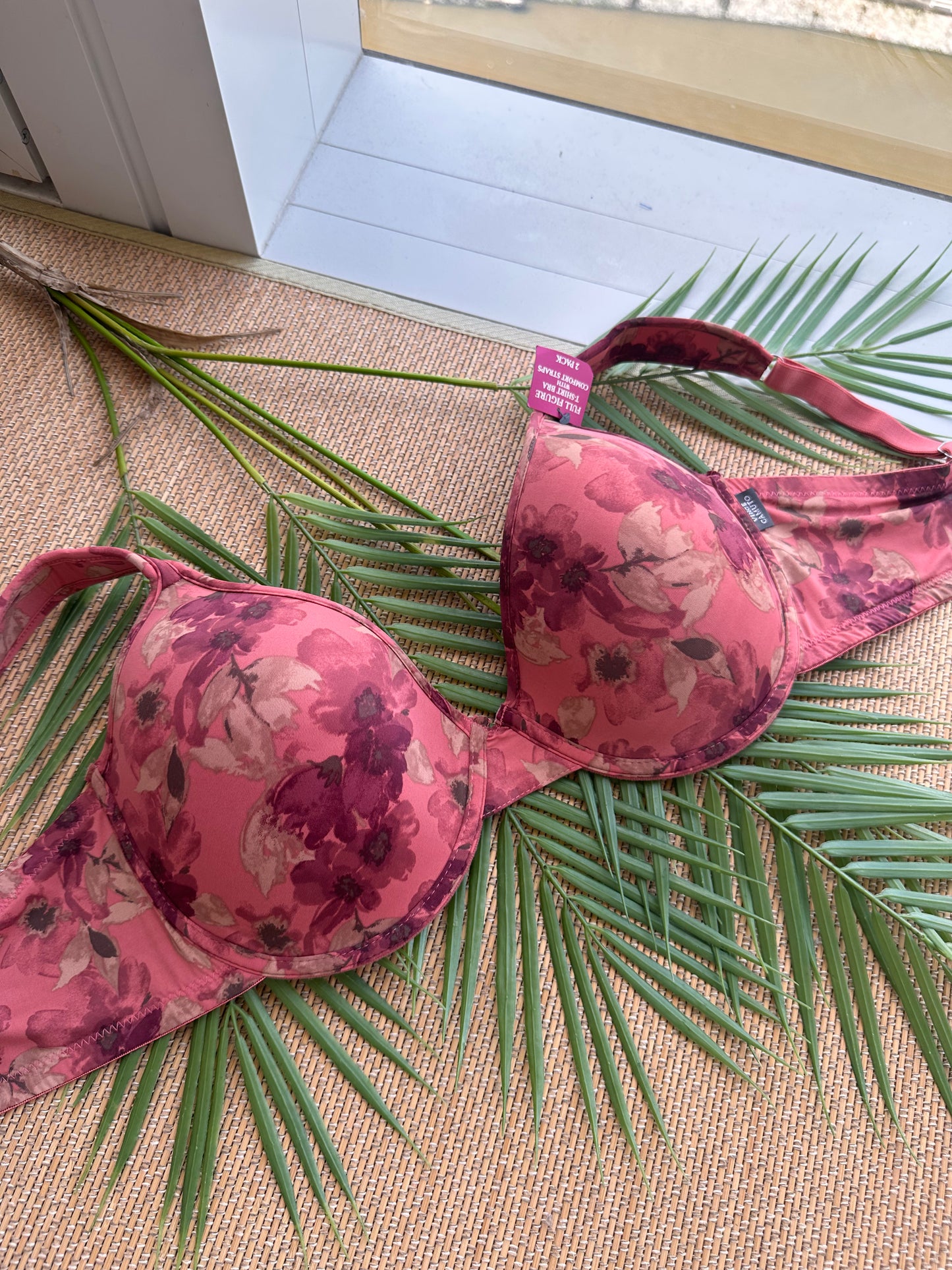 VC Floral Tshirt Plus Size Bra
