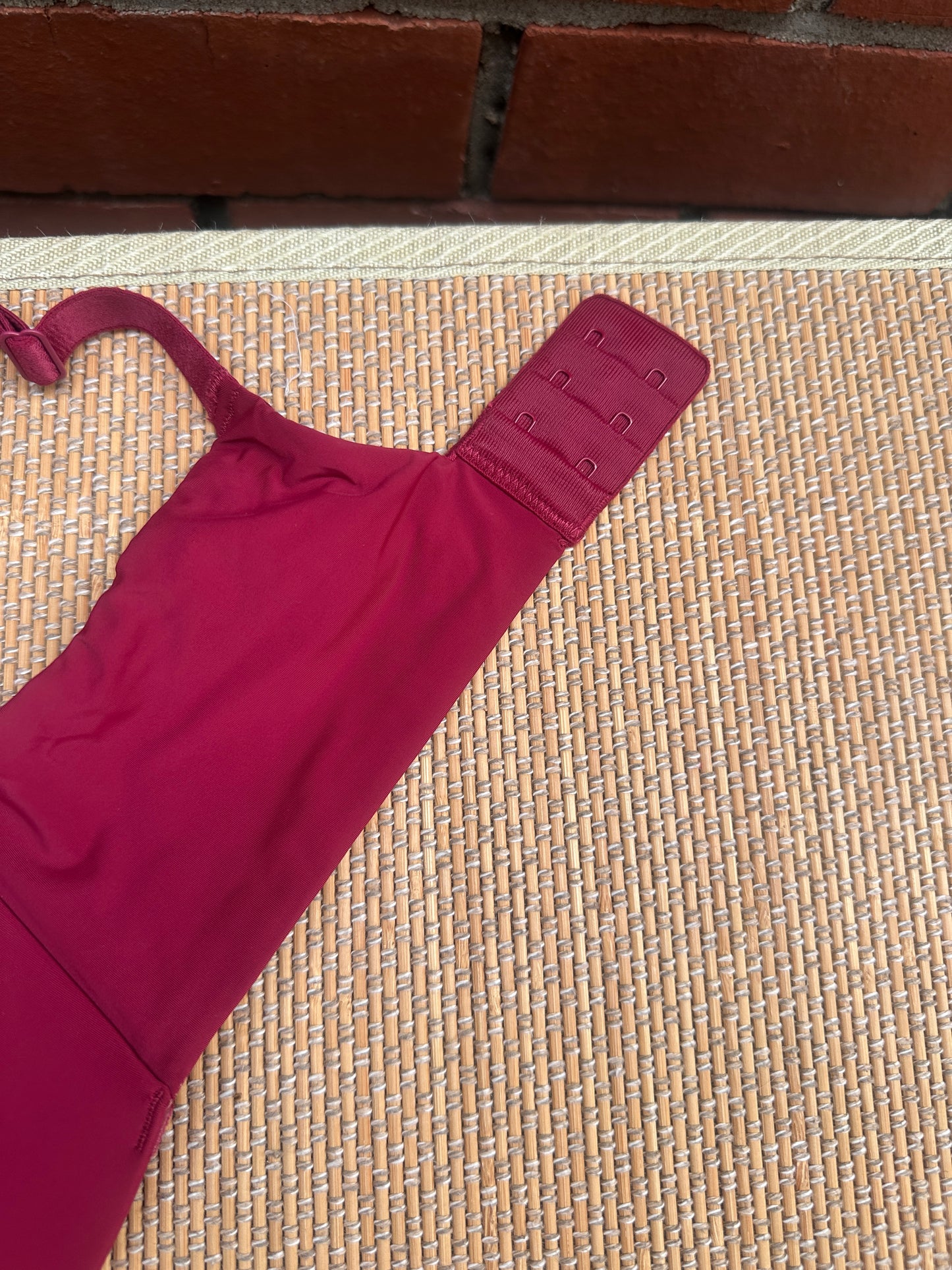 Maroon Wireless Tshirt Plus Size Bra Singapore