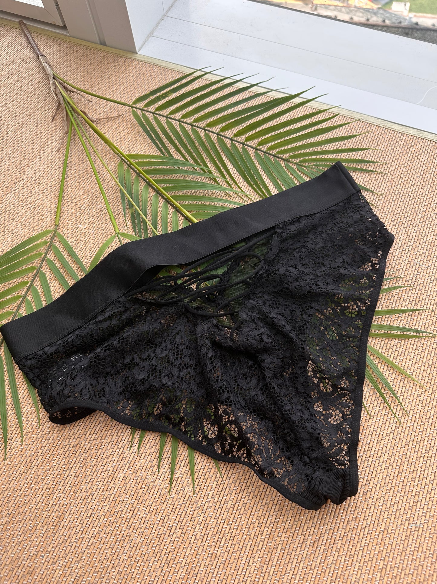 RT Black Lace High Waist Panty