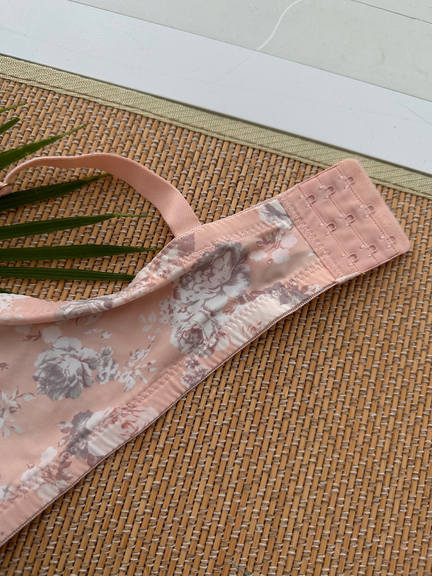 VC Peach Floral Tshirt Plus Size Bra