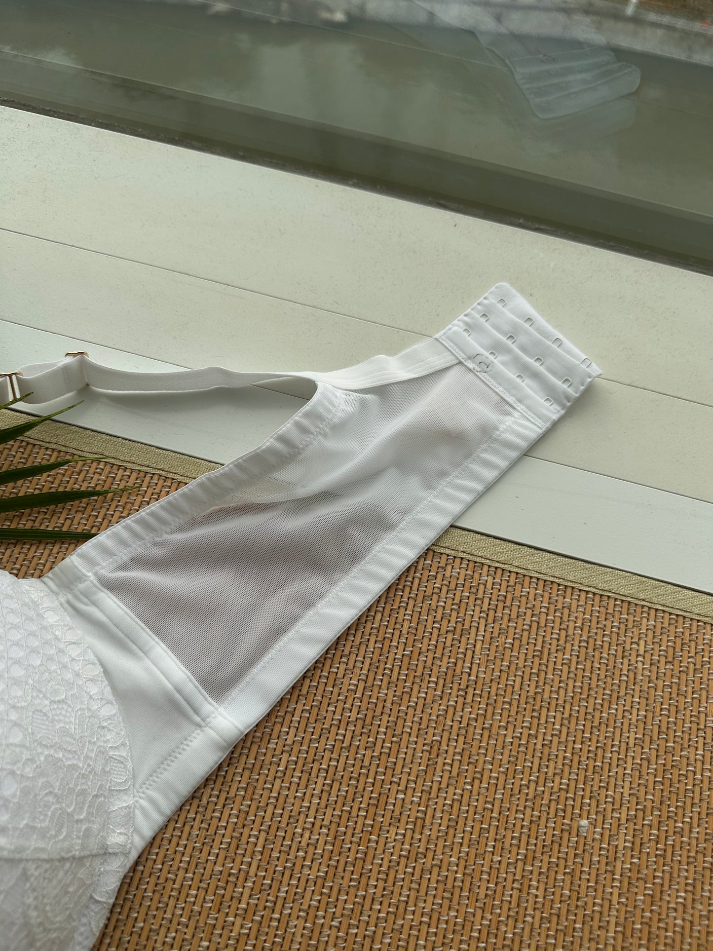 CC White Mesh Lace Tshirt Bra