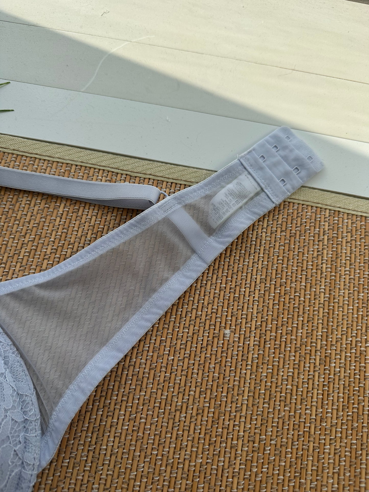 WW Baby Blue Lace Tshirt Plus Size Bra