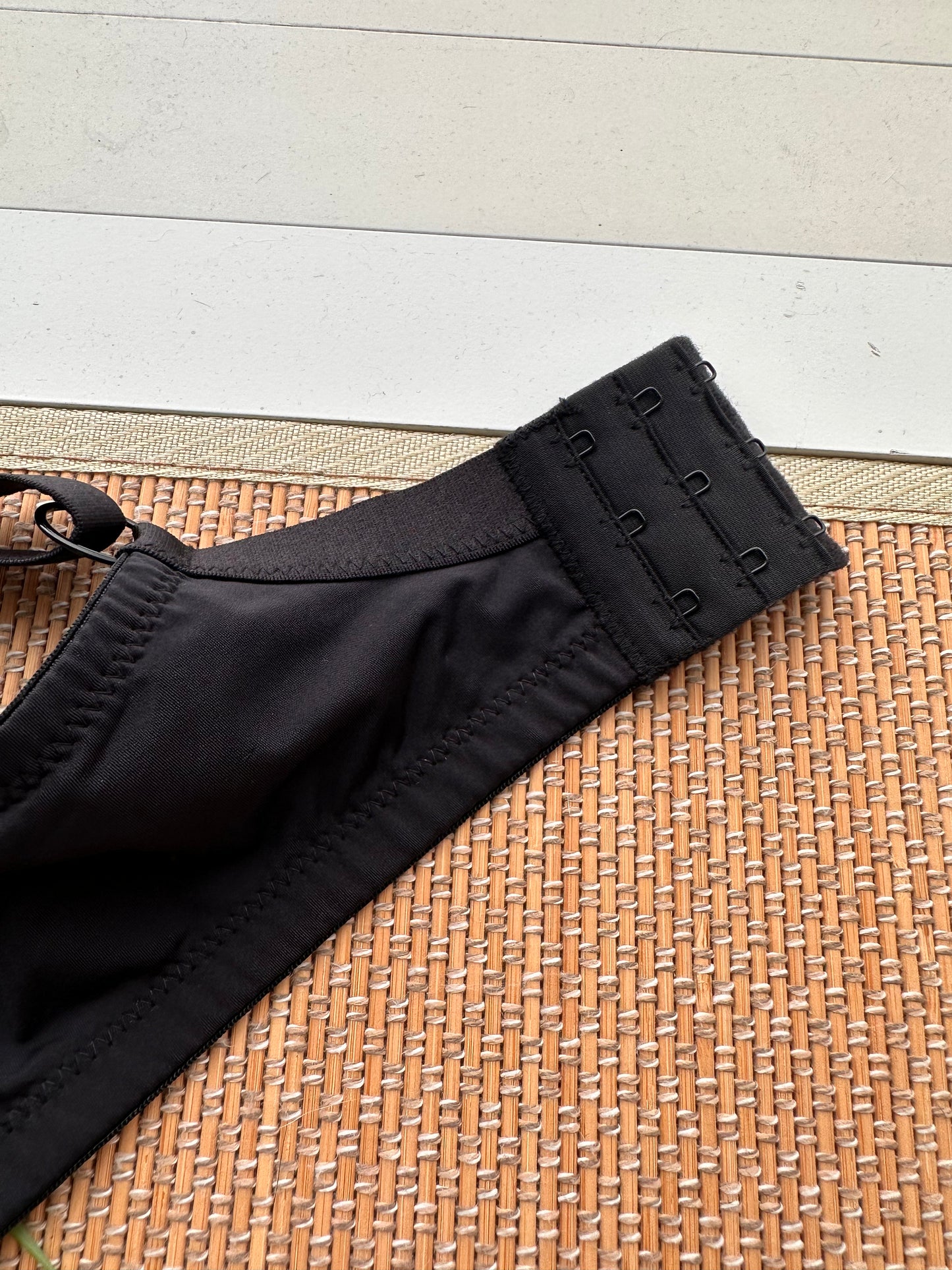 Black Lace Trim Tshirt Plus Size Bra