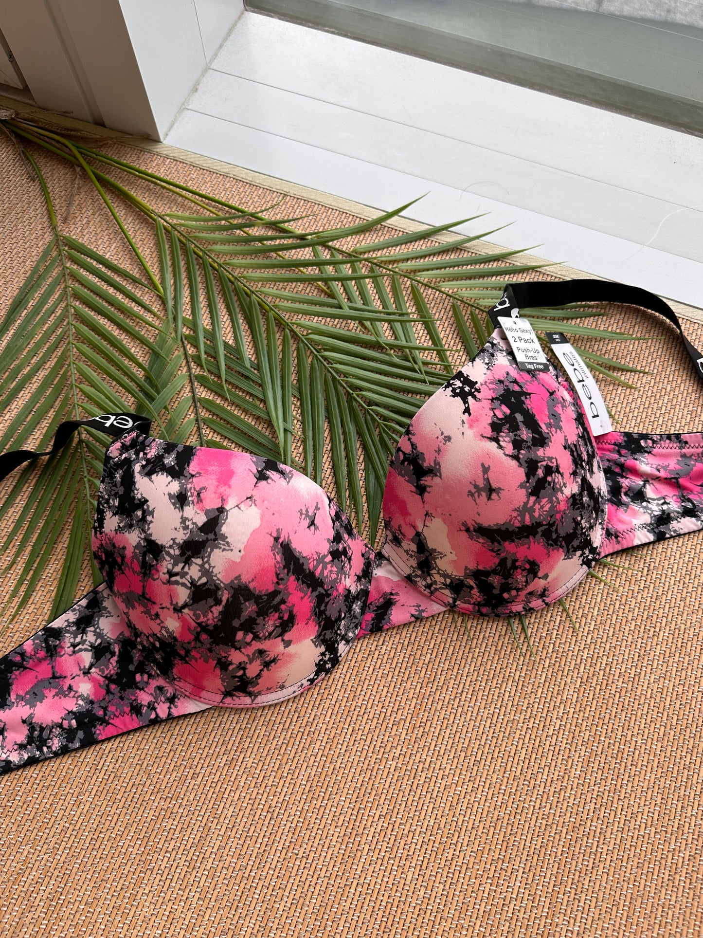 BB Black Pink Pushup Bra