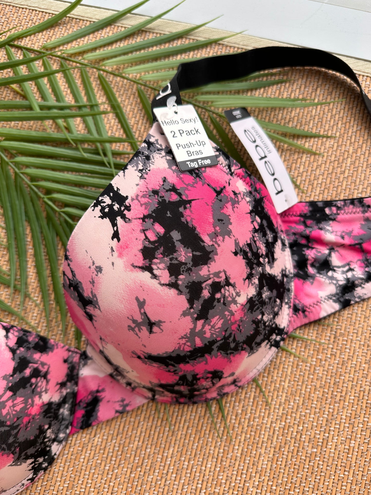BB Black Pink Pushup Bra