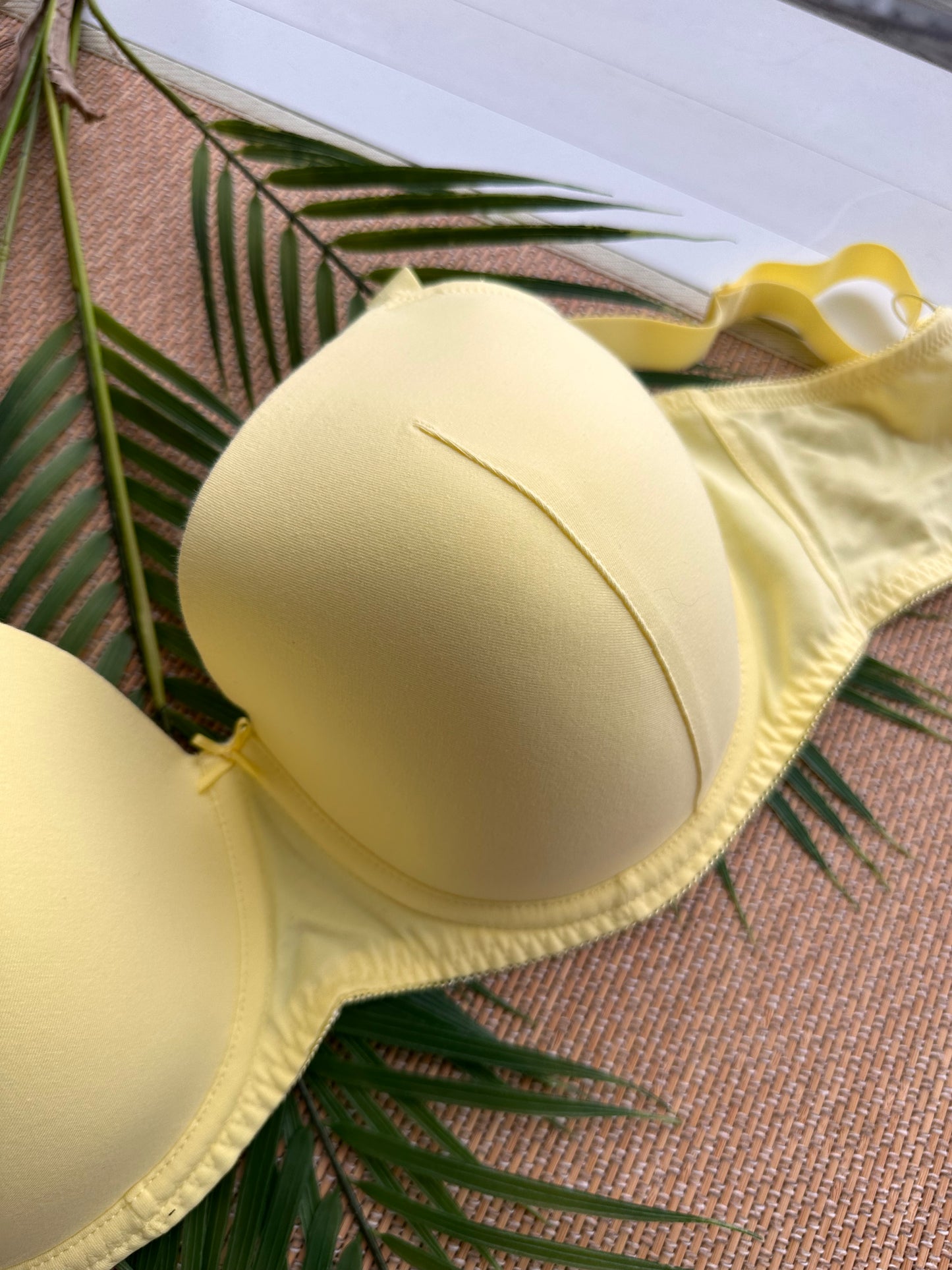 GE Yellow 100% Cotton Tshirt Plus Size Bra