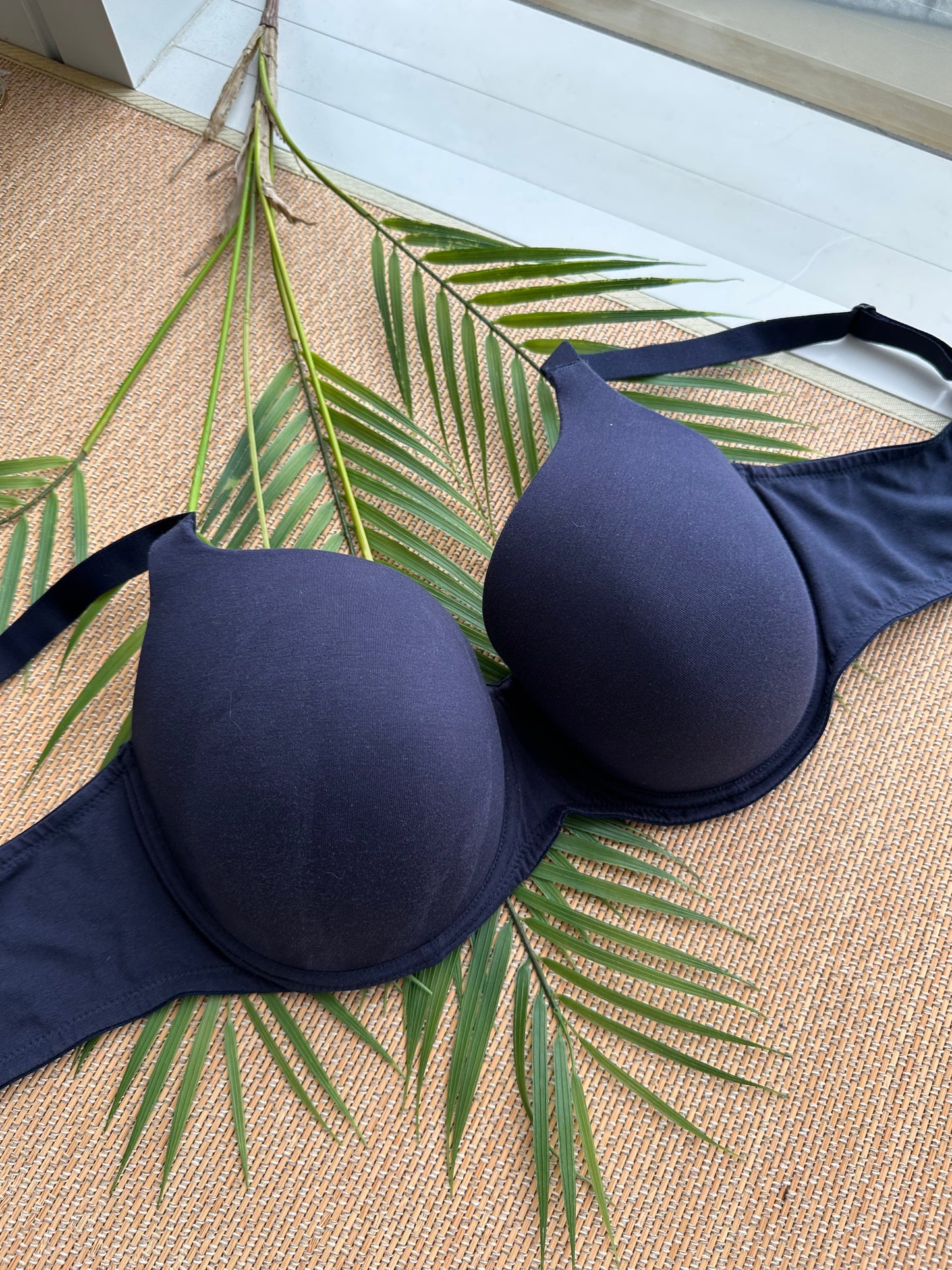 MS Dark Blue 100% Cotton Tshirt Plus Size Bra