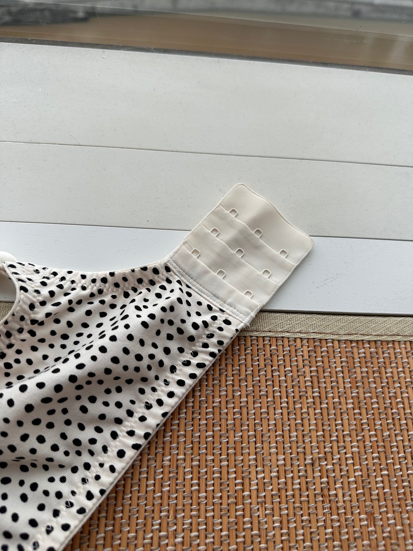 MS Black & Cream Polka 100% Cotton Tshirt Plus Size Bra