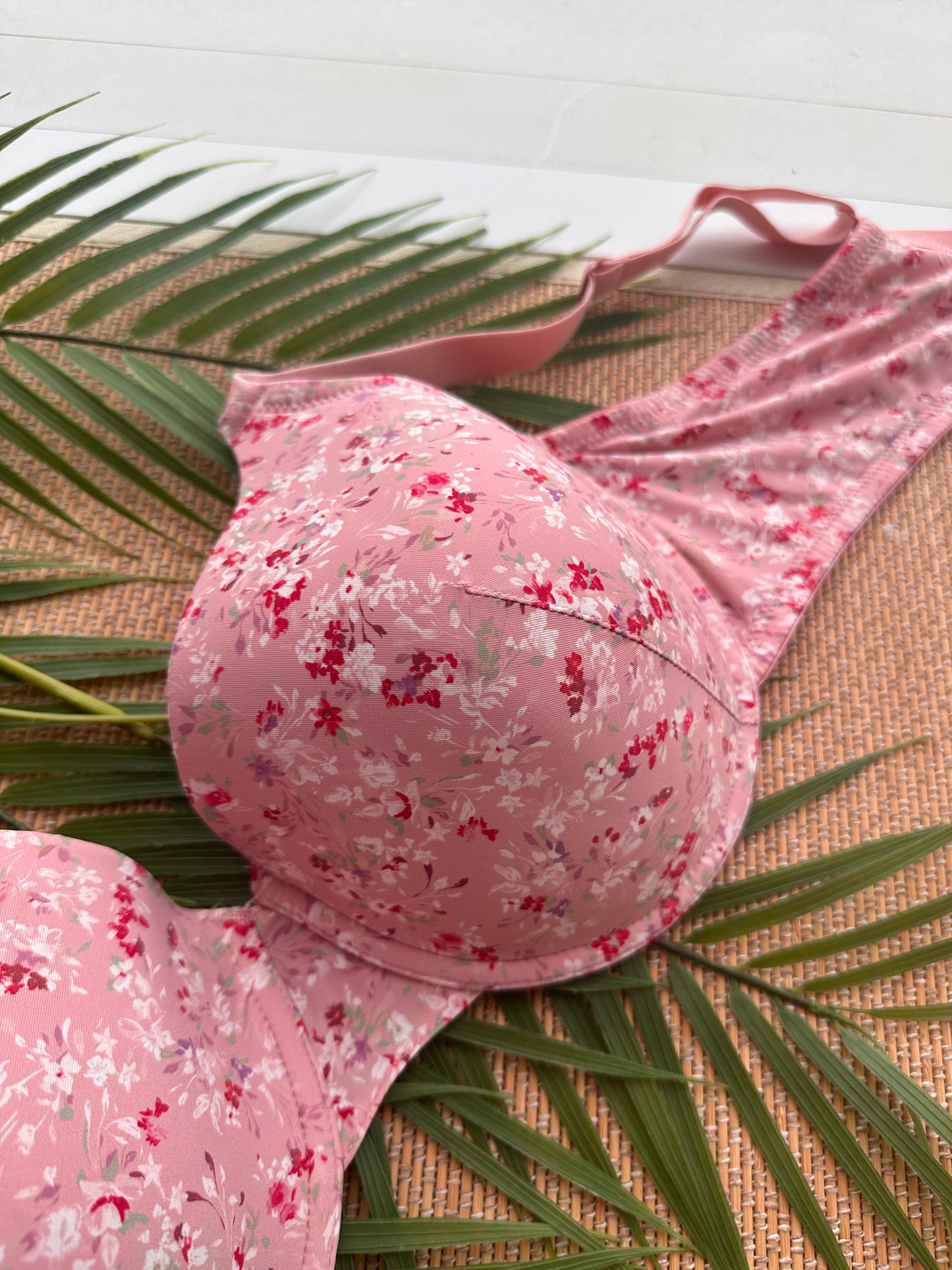 AK Cherry Blossom Pink Tshirt Plus Size Bra