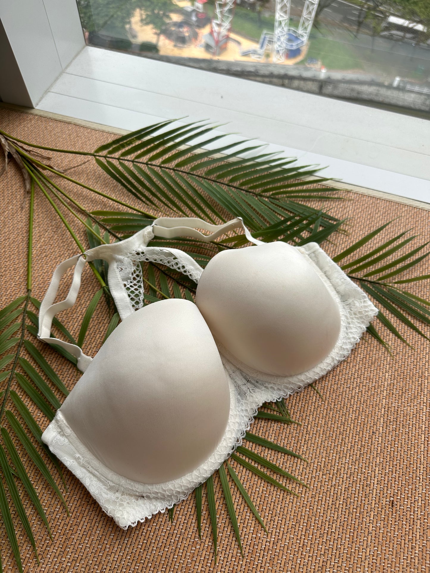 Cross Back Lace Plus Size Bra