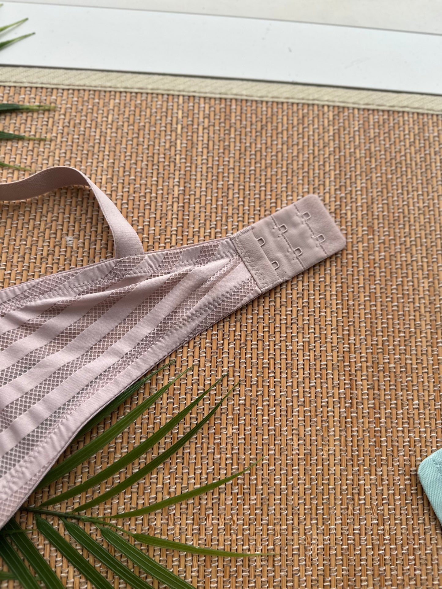 MF Grey Striped Tshirt Plus Size Bra