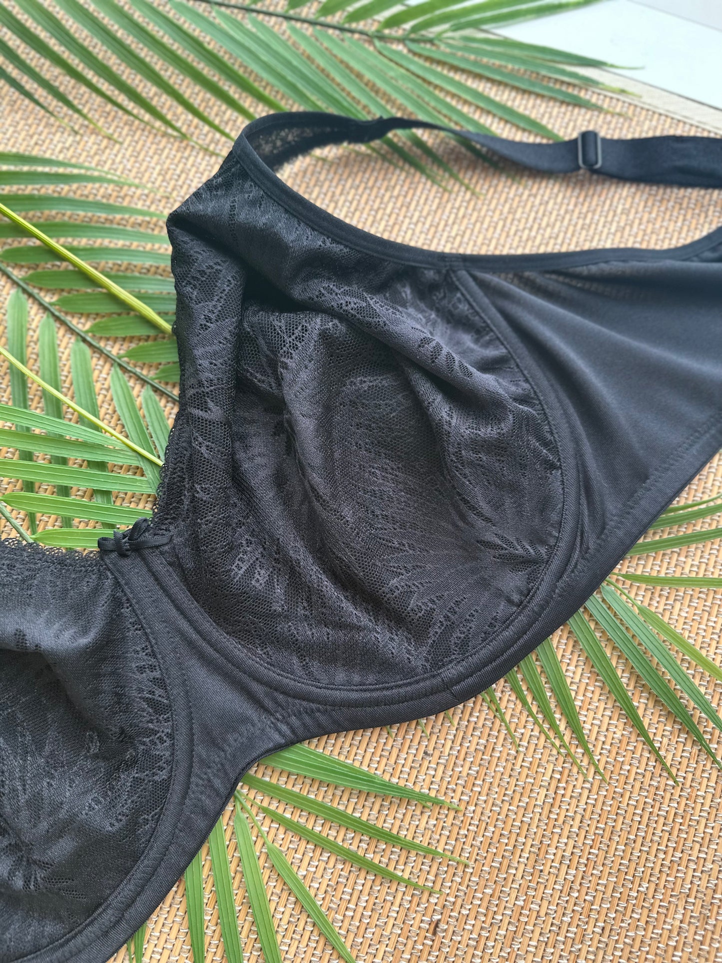 FF Black Soft Cup Plus Size Bra