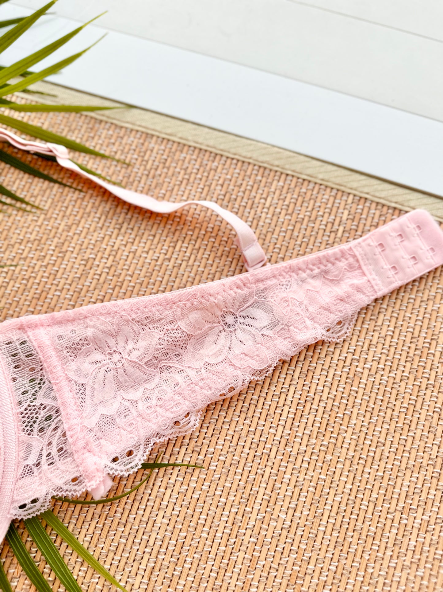 George Pink Full Lace Plus Size Bra