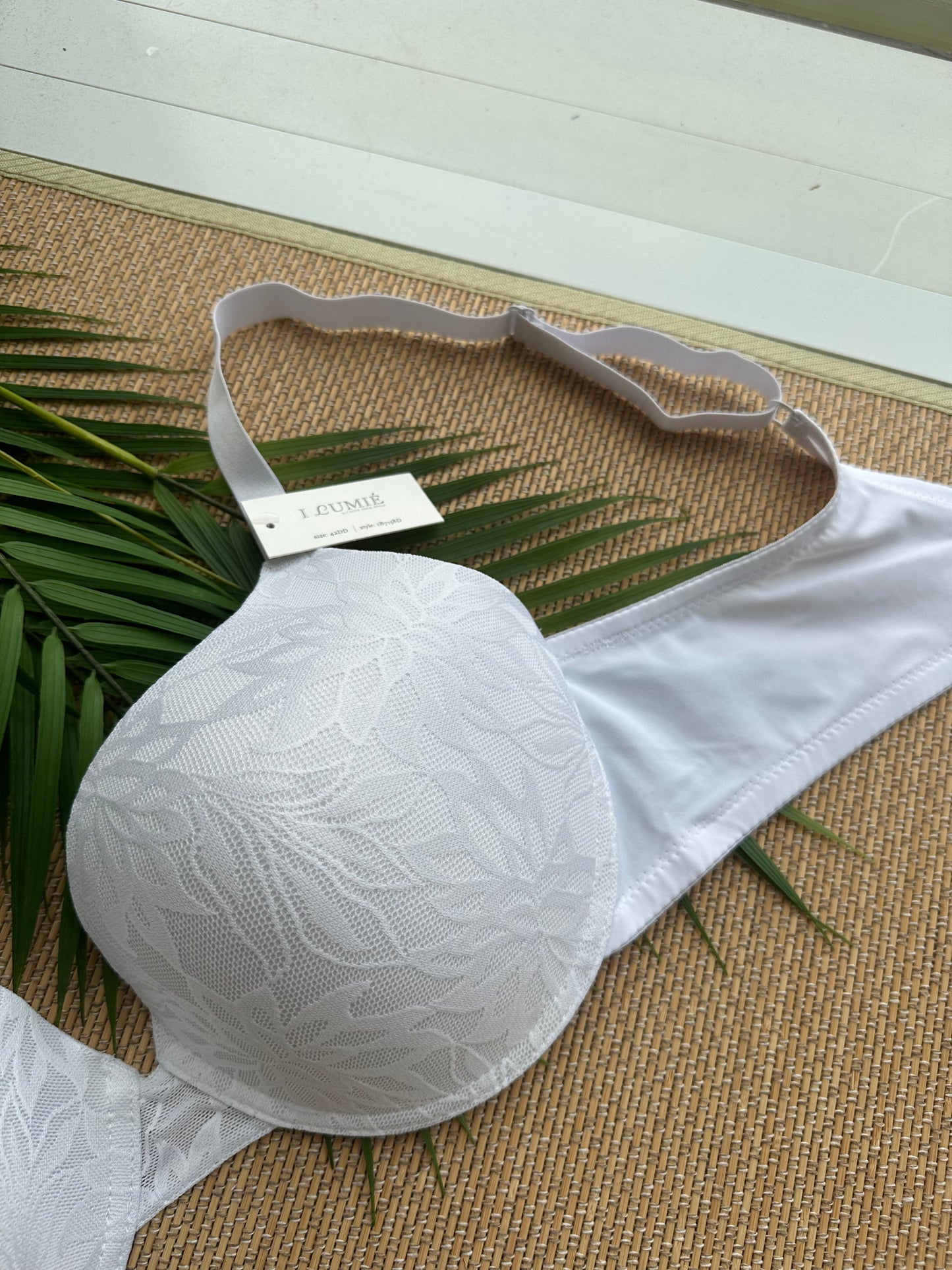 Flower Lace Print Plus Size Bra