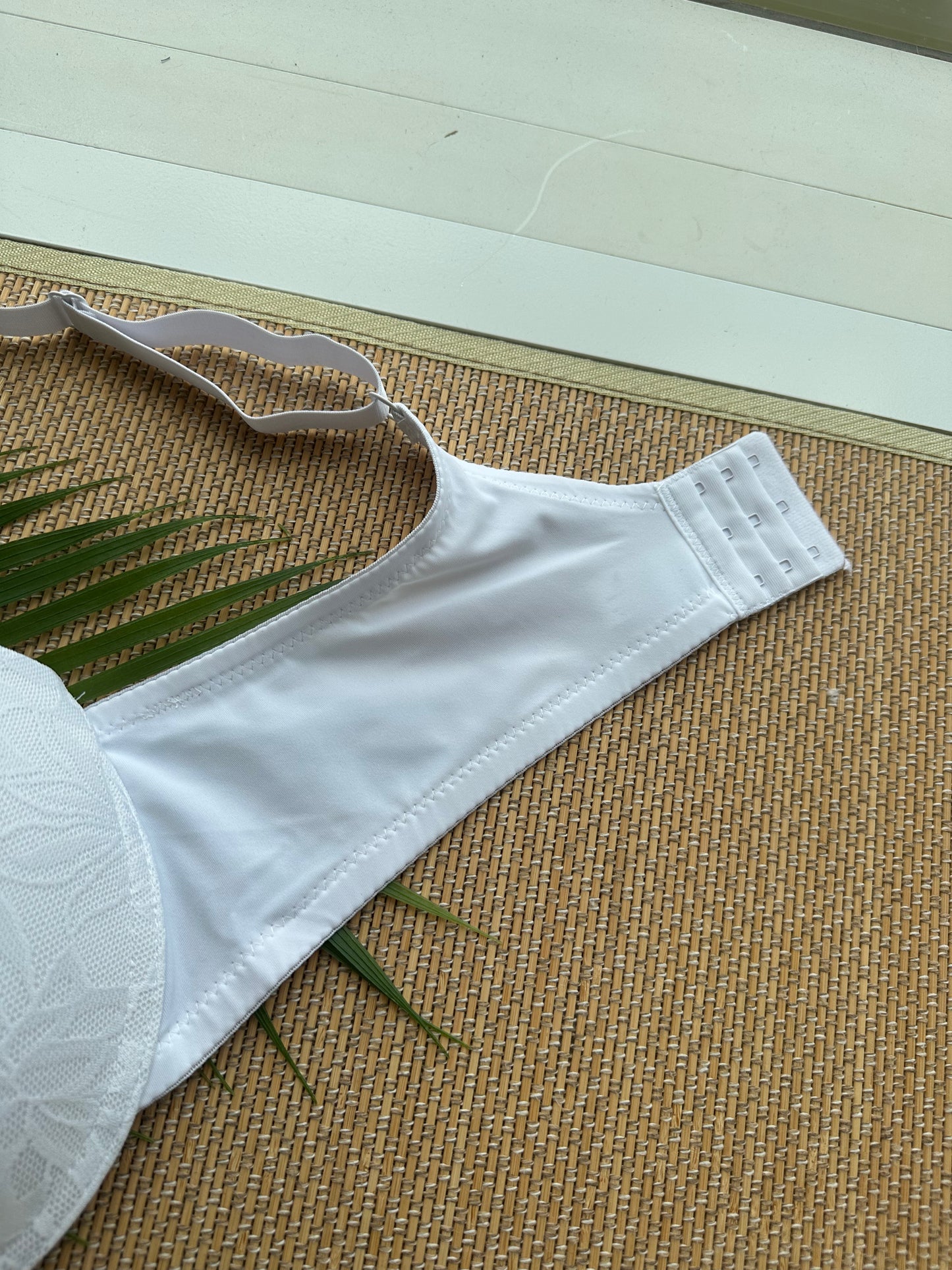 Flower Lace Print Plus Size Bra