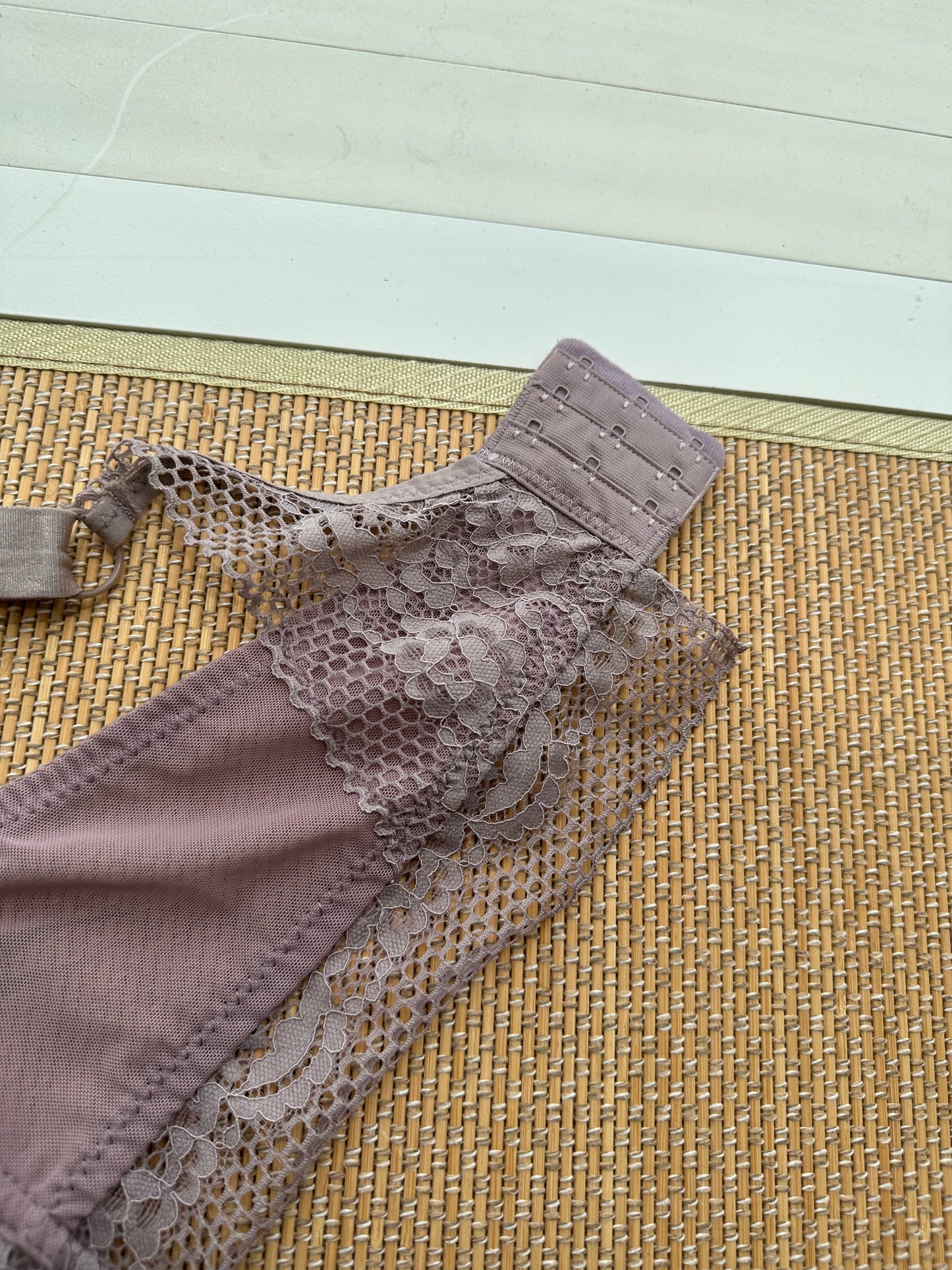Taupe Lace Soft Cup Plus Size Bra