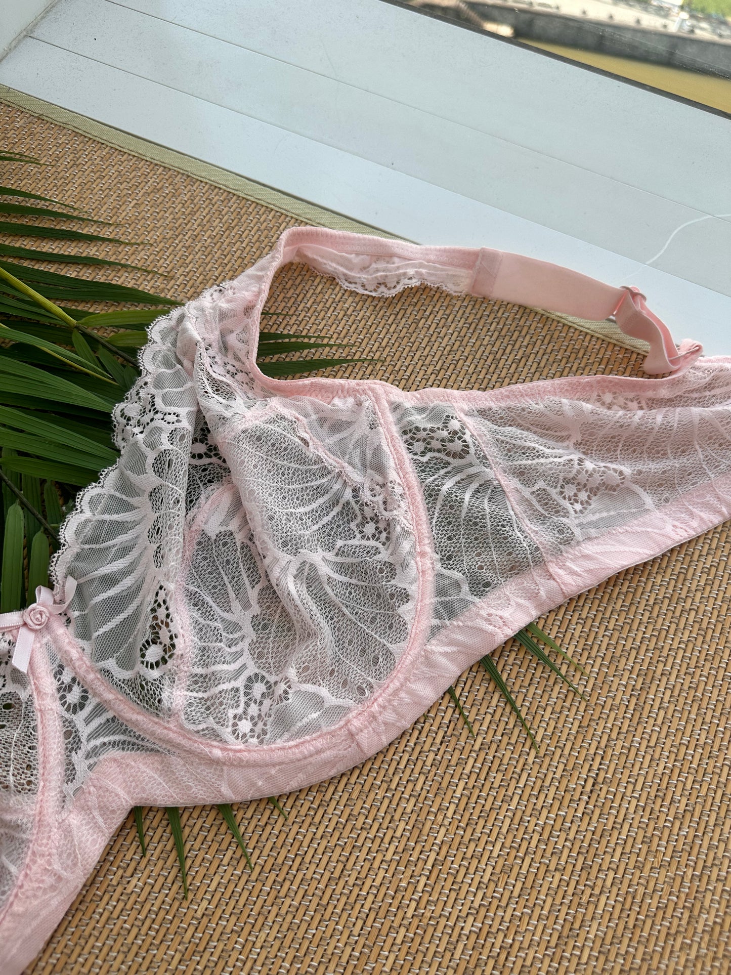 JM Baby Pink Lace Soft Cup Bra