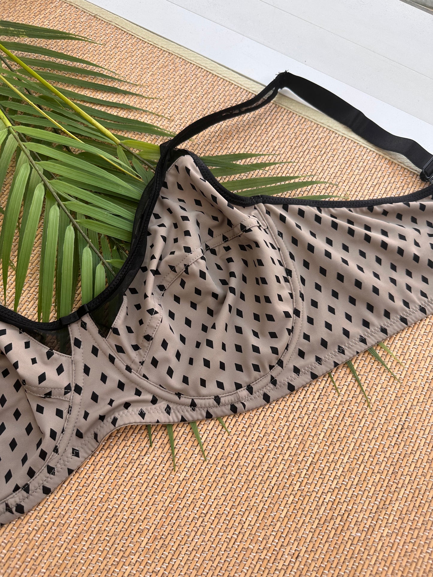 Polka Dot Soft Cup Plus Size Bra