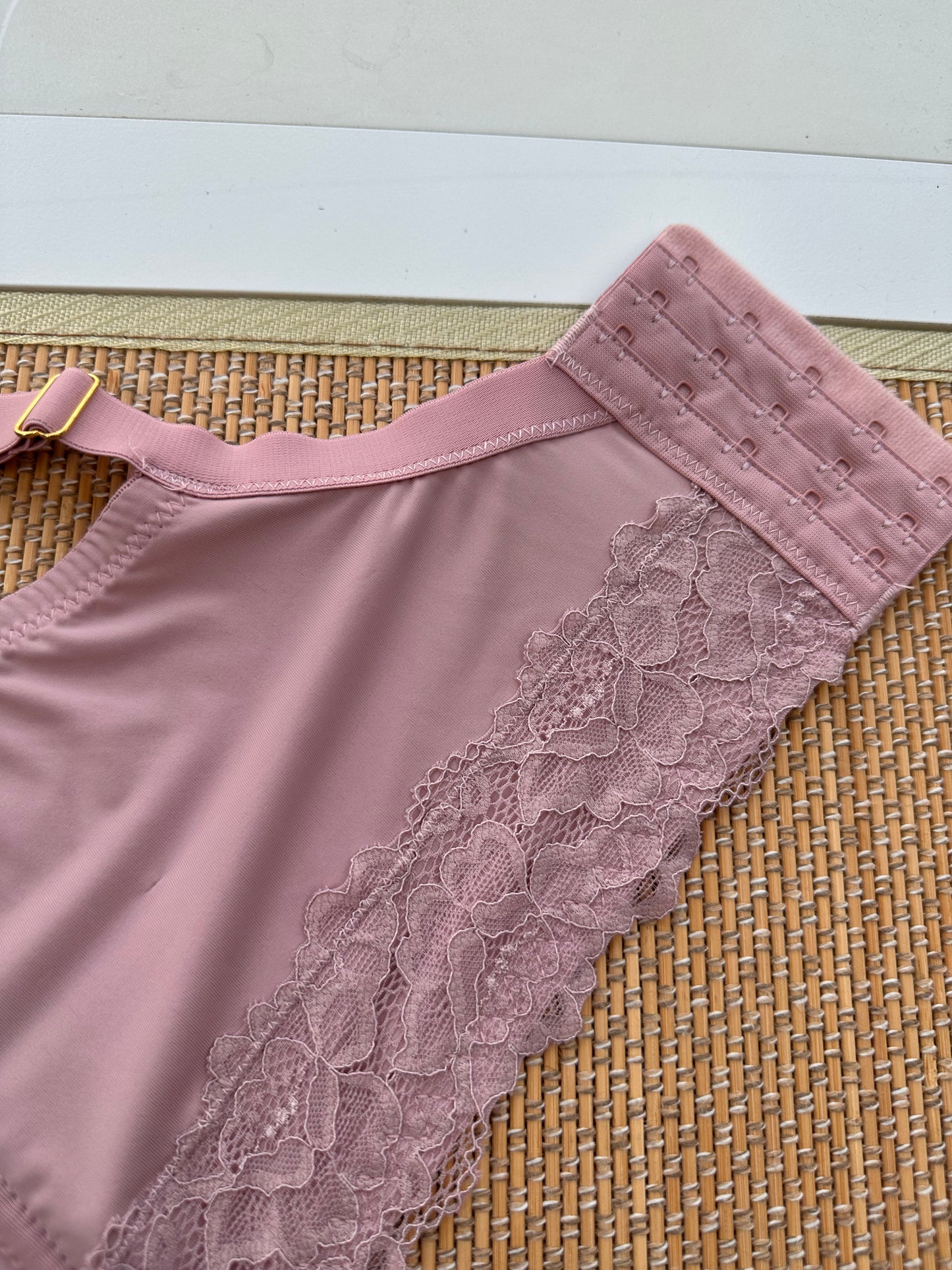 JS Mauve Wireless Longline Plus Size Bra