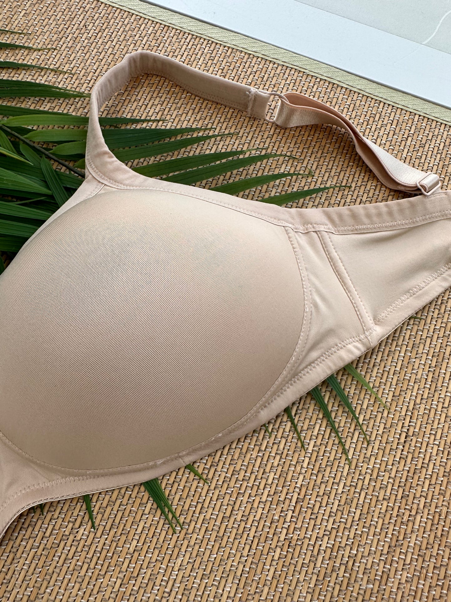 Nude Wireless Full Coverage Plus Size Bra