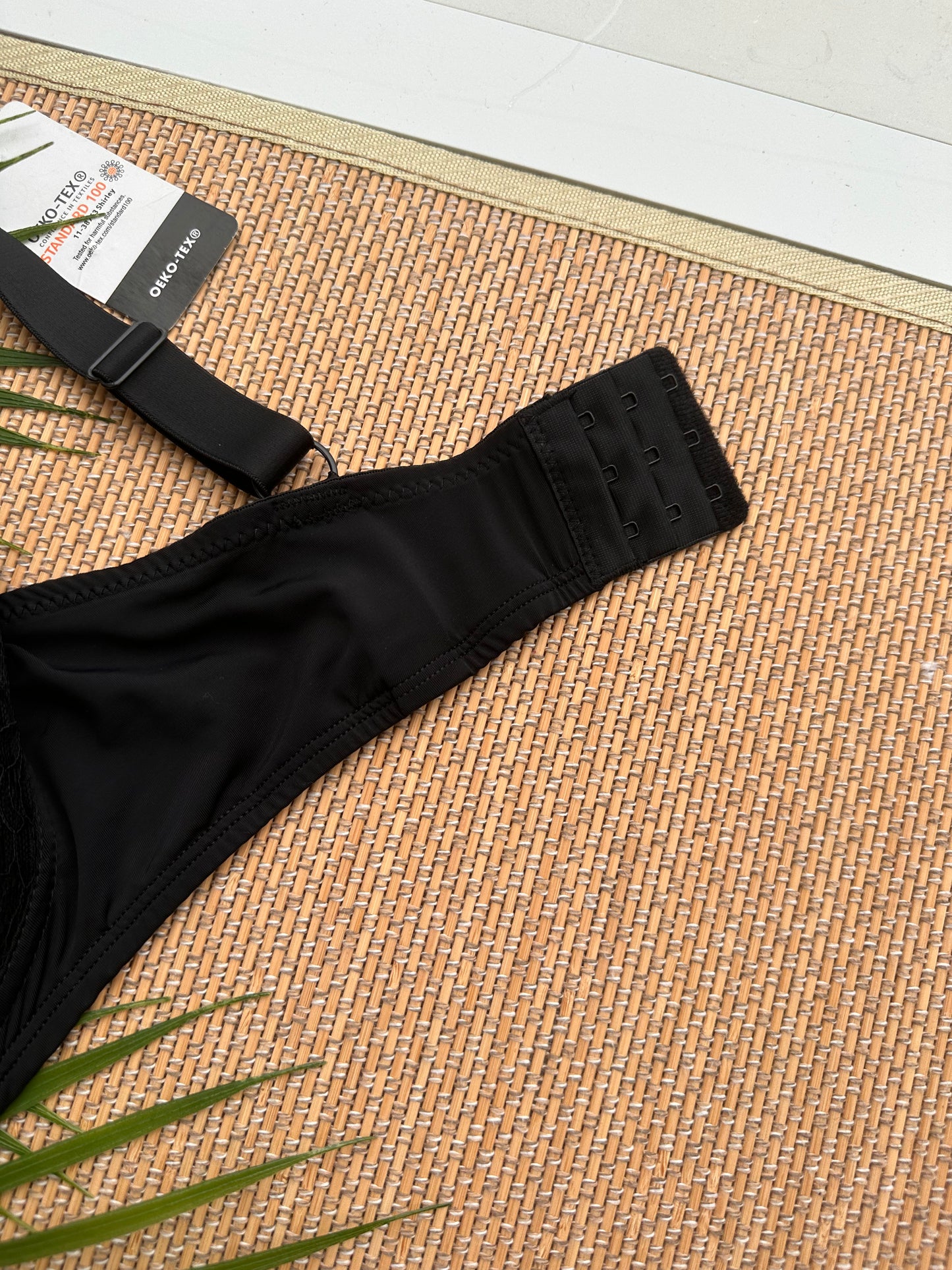 Black Lace Trim Maternity Plus Size Bra