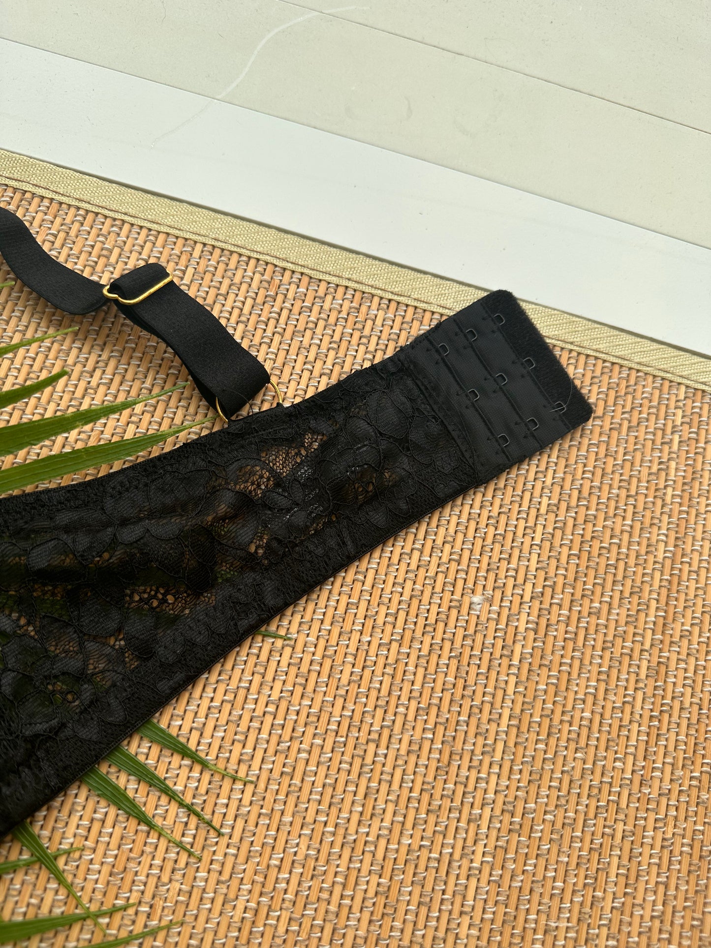 Zee Black Strappy Lace Plus Size Bra