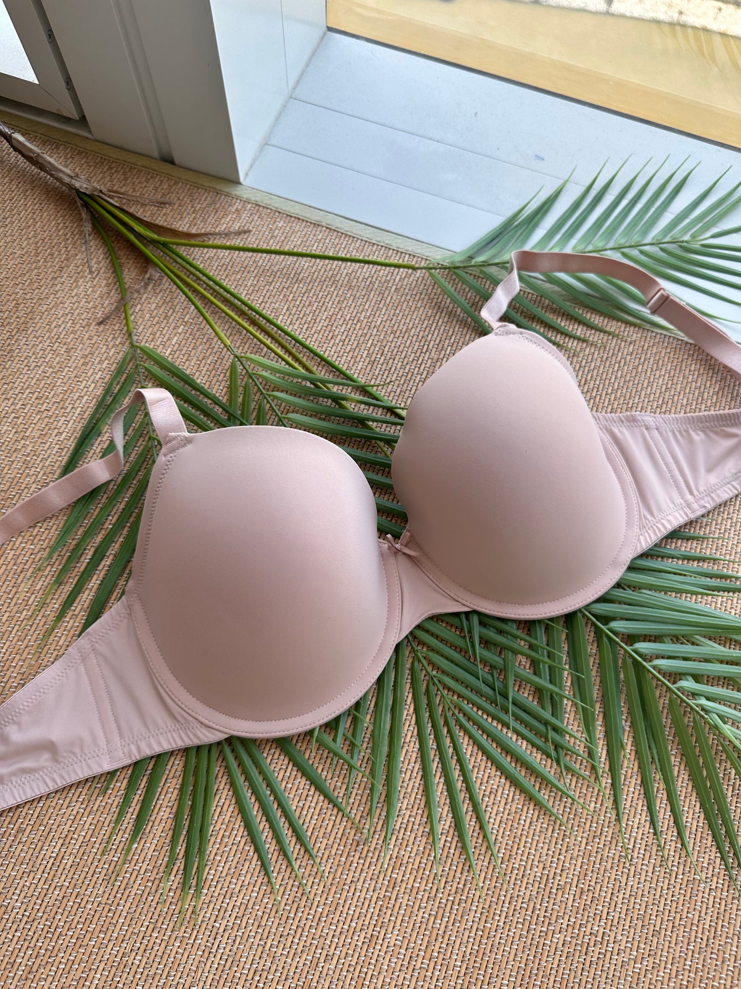 Taupe Nude Tshirt Plus Size Bra