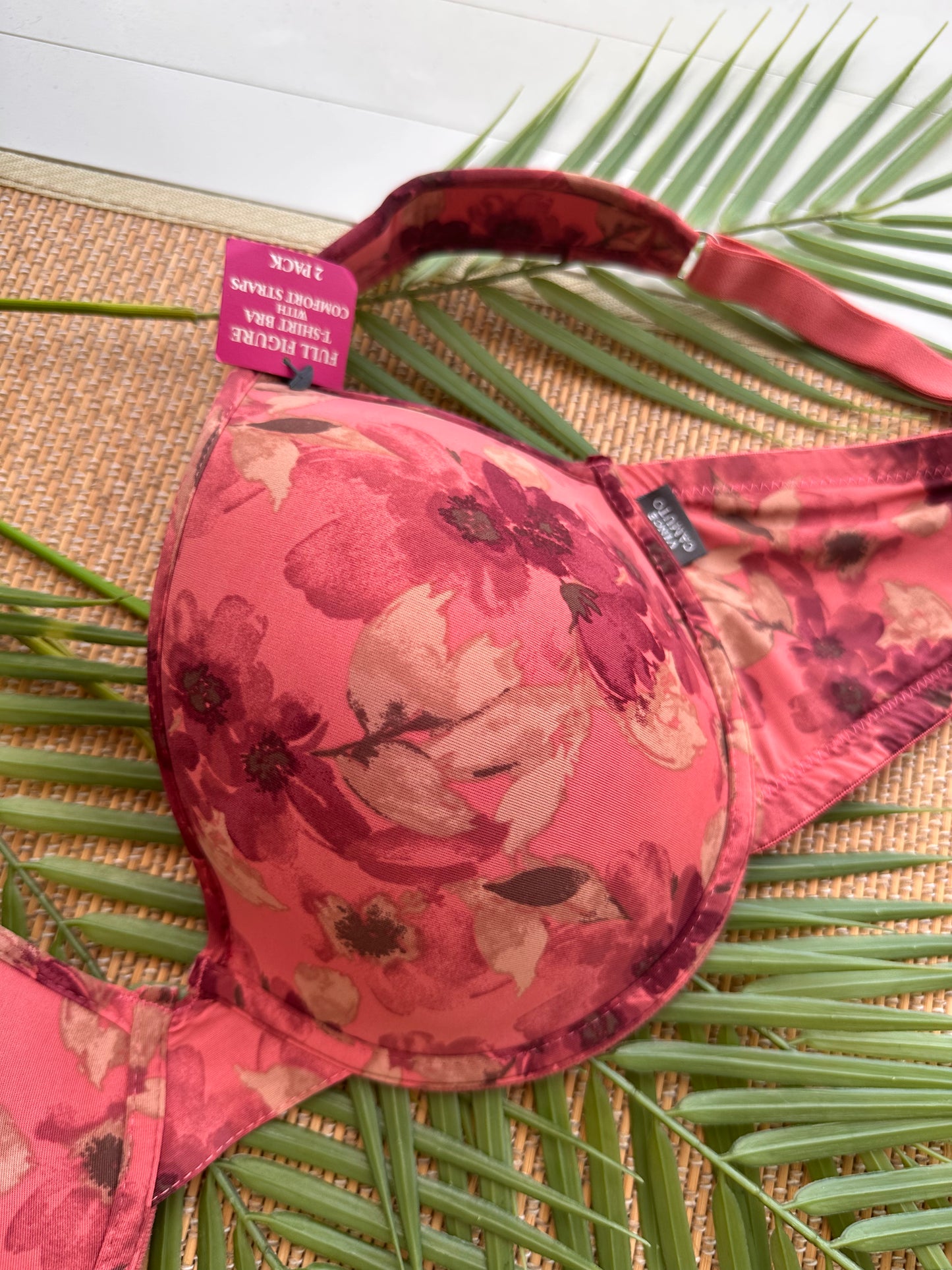 VC Floral Tshirt Plus Size Bra