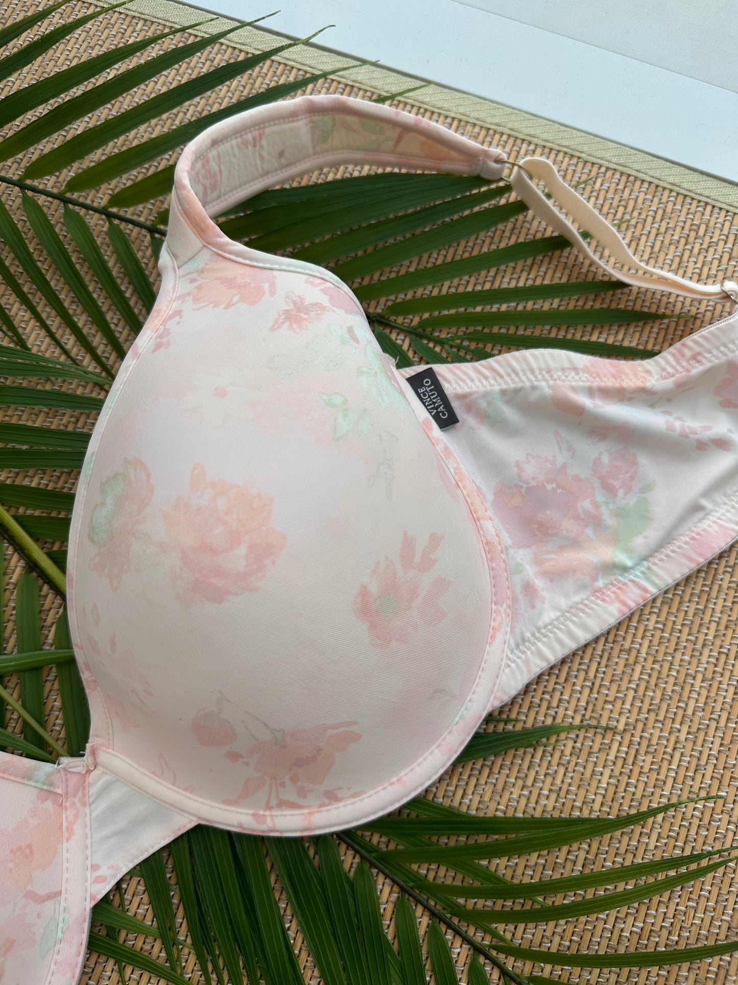 VC Apricot Floral Tshirt Plus Size Bra