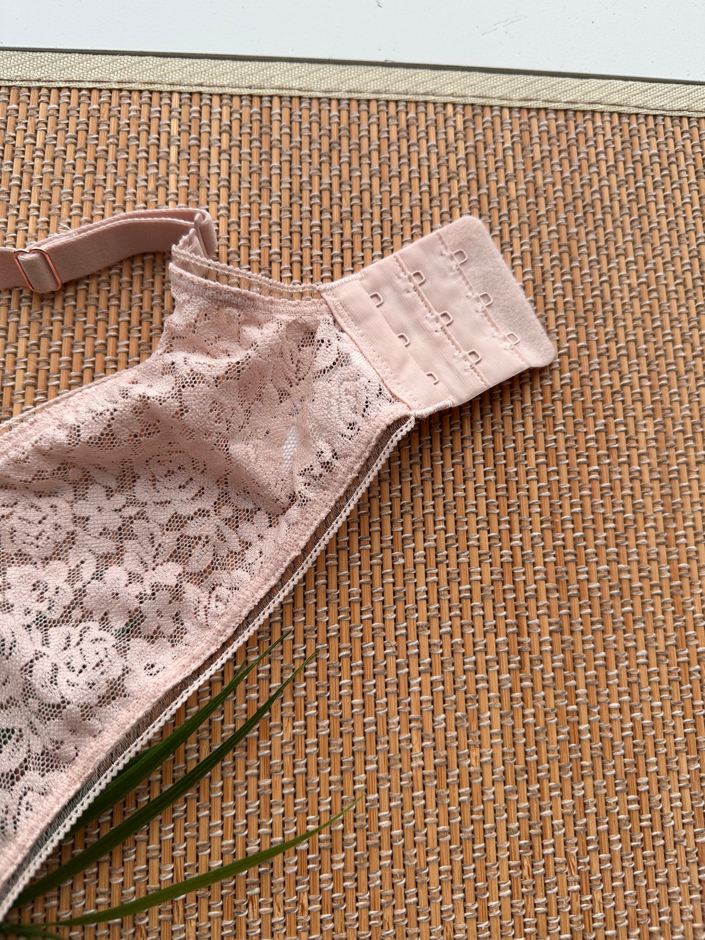 MF Baby Pink Lace Soft Cup Plus Size Bra